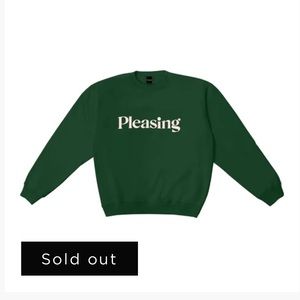 Pleasing crewneck green harry styles